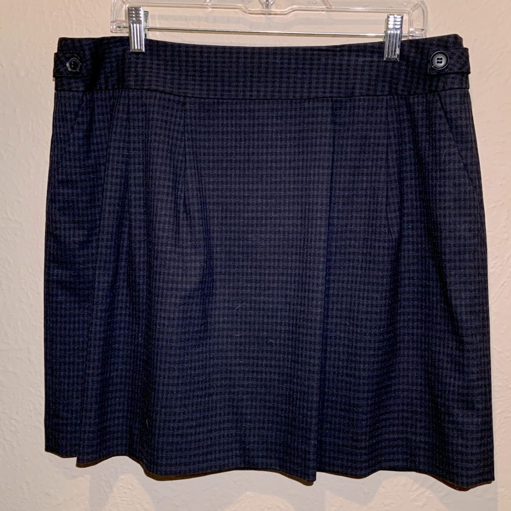 Checked Short Skirt, lined